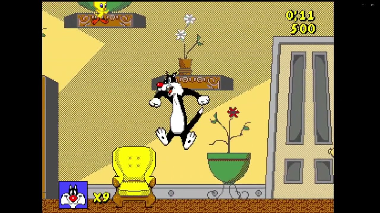 Jeu SEGA Mega Drive – Titi Et Grosminet – Complet Et Testé – Français