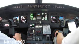 Crj200 cockpit takeoff, dtw #3