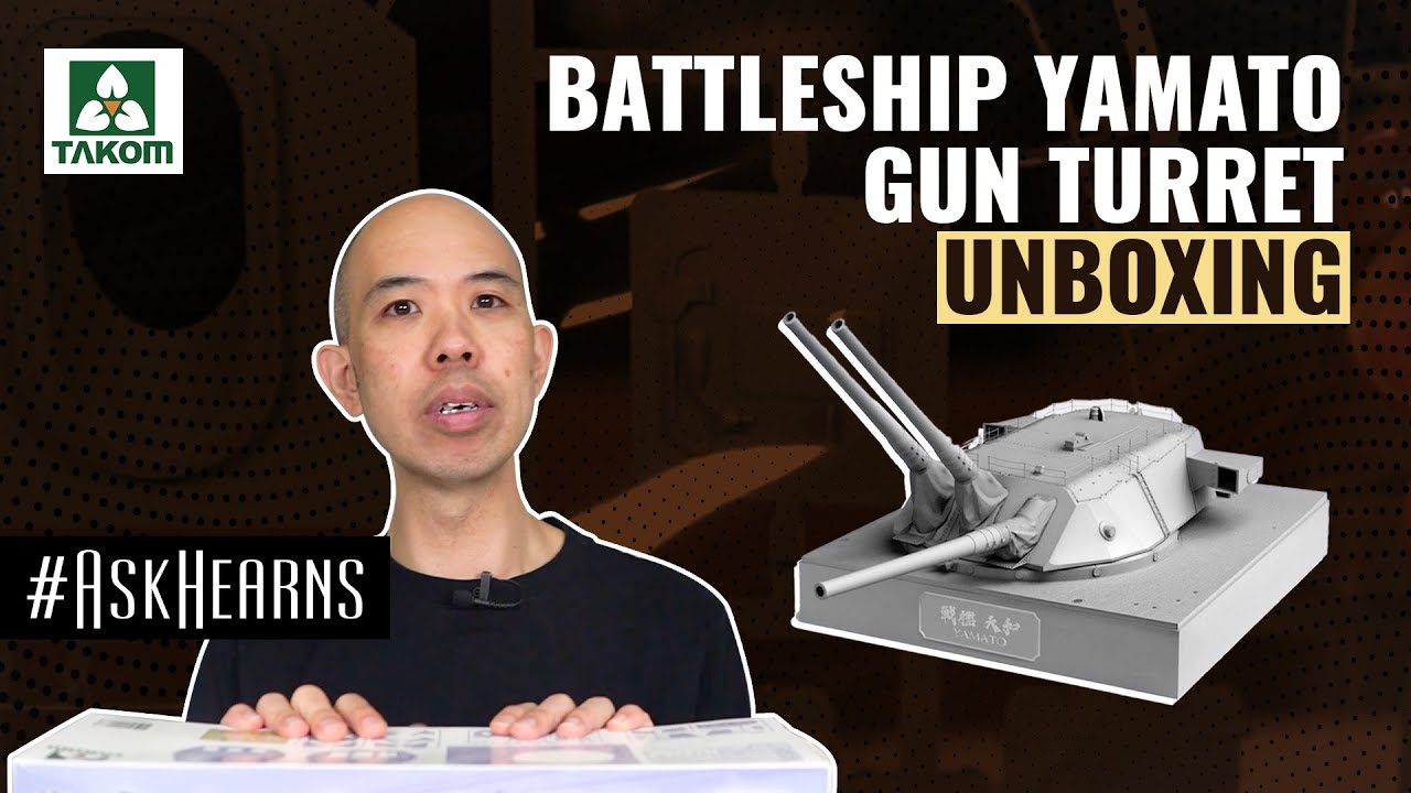 たこイクラ軍艦☆ Yamato Main Gun Turret Unboxing | Takom | #askHearns - YouTube