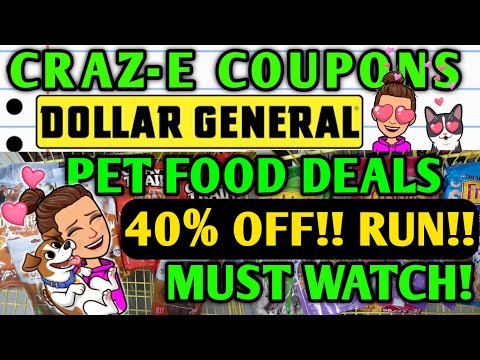 🐕MUST WATCH!🐾40% OFF PET FOOD!🐈DOLLAR GENERAL COUPONING THIS WEEK 4/11-17🤑COUPONING FOR BEGINNERS🤯