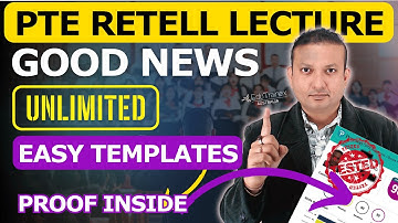PTE Retell Lecture GREAT NEWS 100s of Easy Templates | Edutrainex PTE
