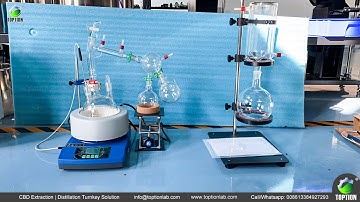 short path distillation setup