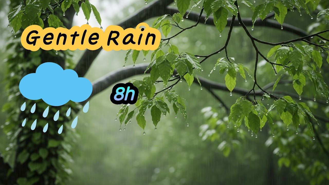 😴Gentle Rain in the Mountains🌿 Deep Sleep Rain Sounds🌿 Rain ASMR