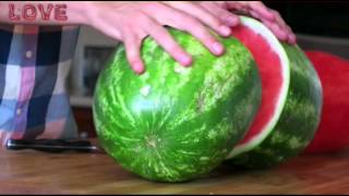 SKIN A WATERMELON party trick