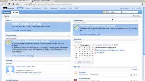 Lotus Connections 2.5 Delicious Widget