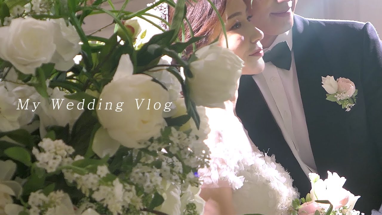 vlog) 웨딩 브이로그👩‍❤️‍👨 자고로 결혼식 전날은 공복 유산소지🏃🏻‍♀️ (양배추 스무디, 타바타 운동, 새로운 홈트 루틴, 정신없이 지나간 본식 날)