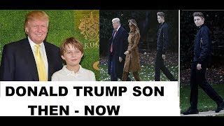 Barron Trump towers his 6 feet 3 inch father Donald Trump