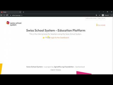 Login to Swiss School System