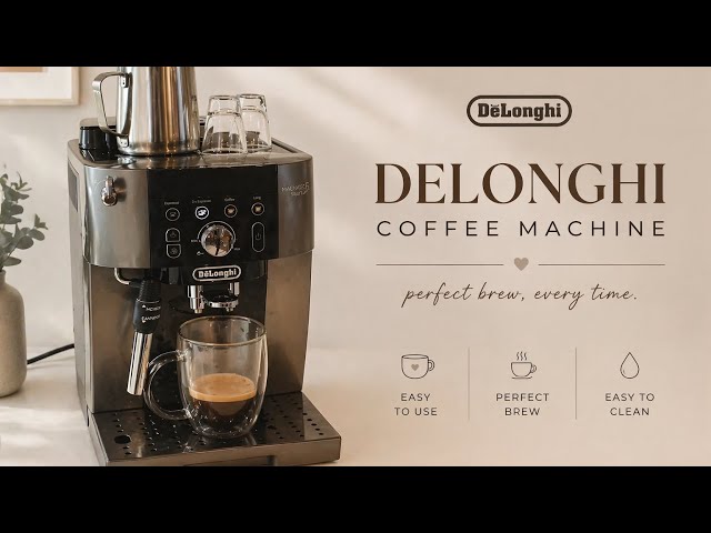 First cup of cappuccino (Magnifica S smart) Delonghi - YouTube
