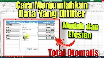 Cara Menjumlahkan Hasil Filter di EXCEL Otomatis dan Cepat
