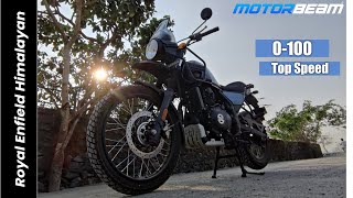 2021 Royal Enfield Himalayan  0100, Acceleration Test & Top Speed | MotorBeam #shorts