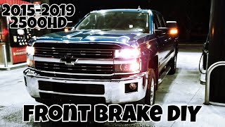 How to do a Proper Front Brake Job 2015-19 Chevy 2500 HD
