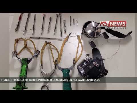 FIONDE E FRECCE A BORDO DEL MOTOCICLO, DENUNCIATO UN MOLDAVO | 06/08/2025