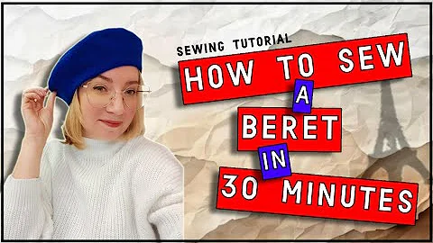 How to sew a beret in 30 minutes. Sewing tutorial.