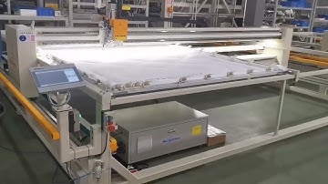 Richpeace single needle quilting machine testing video 12101193