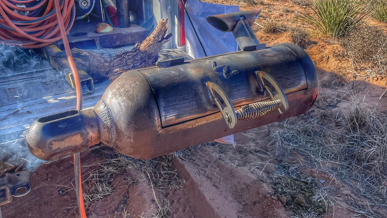 O2 Bottle Grill Custom Oxygen Bottle GRILL - YouTube