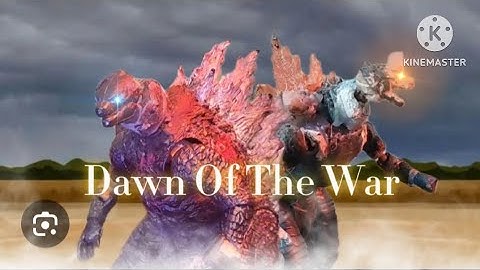 DAWN OF THE WAR | GODZILLA VS SPACE-GODZILLA STOP MOTION 