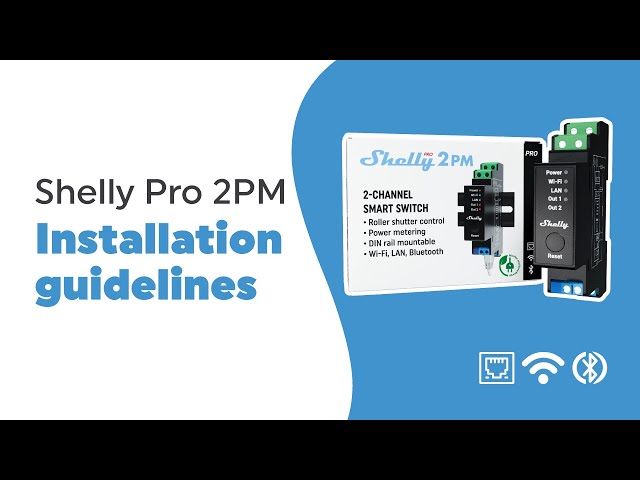 Shelly Plus 2PM UL  WiFi & Bluetooth 2 Channels Smart Relay Switch with  Power Metering