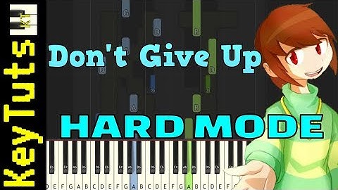 Learn to Play Don’t Give Up from Undertale - Hard Mode