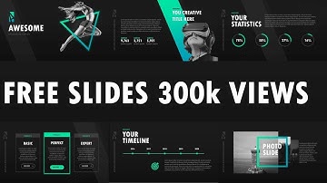 FREE animated Powerpoint template. 300k views SPECIAL! Powerpoint tricks