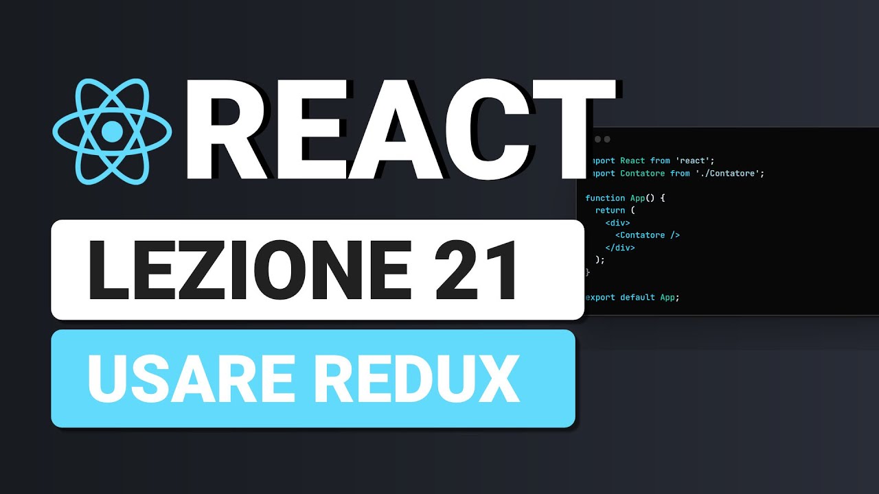 Introduzione a Redux in React - React Tutorial Italiano 21 - YouTube
