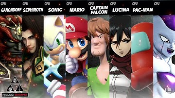 Smash Mods Ultimate:  Viewer Request 8 Fighter Free for All