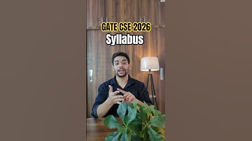 GATE CSE 2026 Syllabus ✅️ !