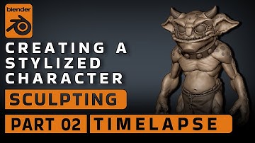 Creating a Stylized Character / Sculpting in BLENDER / PART 02