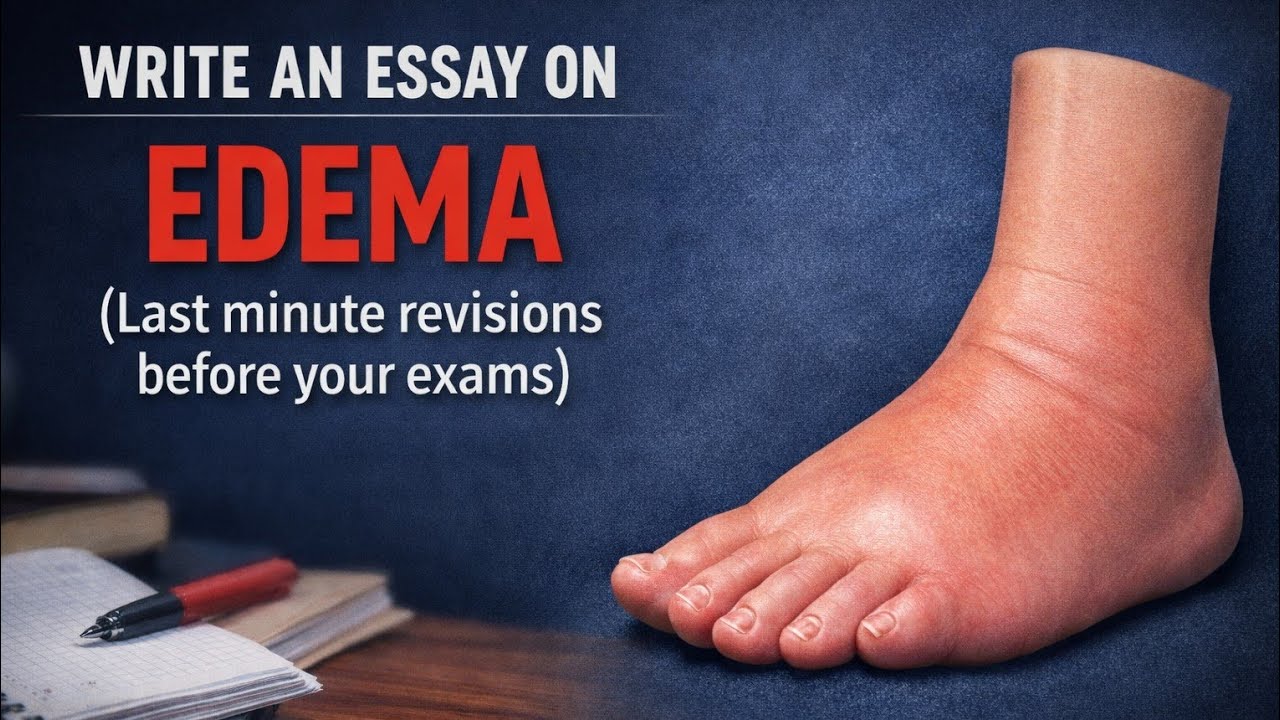 PQ/A: WRITE AN ESSAY ON EDEMA || RENALS PHYSIOLOGY 