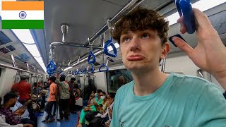 FIRST TIME Riding the METRO in India | Bangalore India's MODERN Metro System