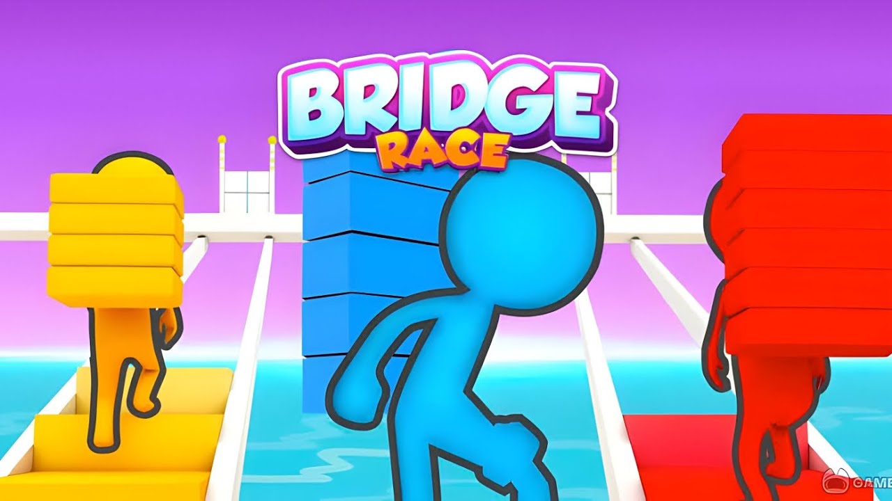 Bridge race 3d part 1 level 1 gameplay mod apk #bridgerace #race - YouTube