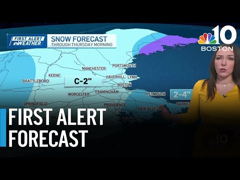 Snow expected in Mass. overnight. Here's how much we could get - YouTube