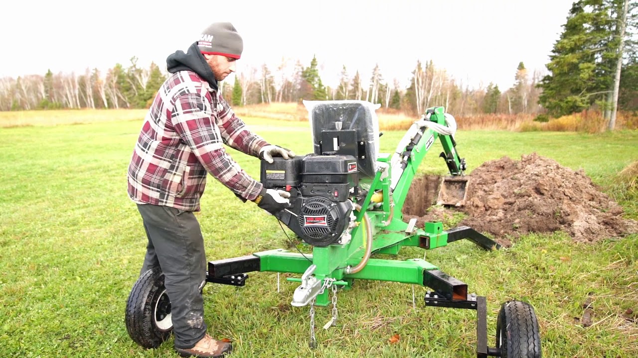 Moe's Hoes Highlights, Towable Backhoe, Towable Excavator, Mini