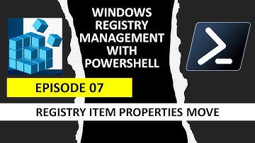 Registry item Properties Move  // EP 07 // Windows Registry Management Using PowerShell