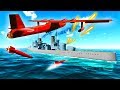 Incredible Flying Boats Torpedo Strike Battleships on this Massive New Map in Ravenfield!