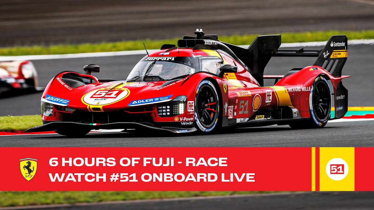 Ferrari Hypercar Onboard the #51 LIVE race action at 6 Hours of Fuji 2023 FIA WEC