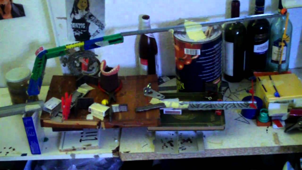 Greeter-Rube Goldberg Pythagoras Switch ピタゴラスイッチ 120 - YouTube