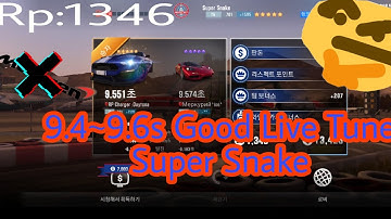 [CSR2] Shellby Super Snake Live Win 90%+ Tune
