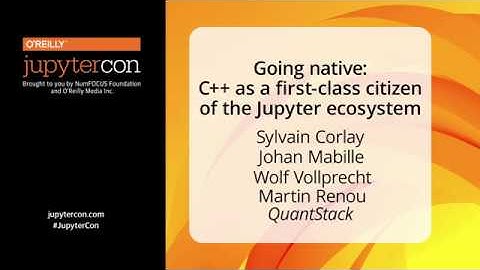 Going native: C++ as a first-class citizen of the Jupyter ecosystem