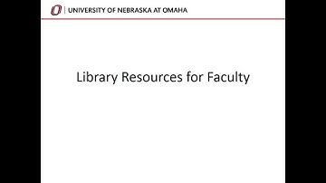 Criss Library Resources for Faculty