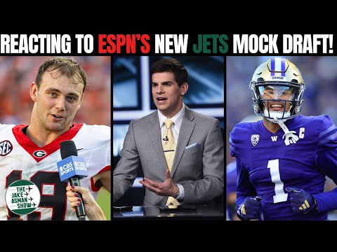 Reacting to ESPNs latest New York Jets Mock Draft after signing Tyron Smith!