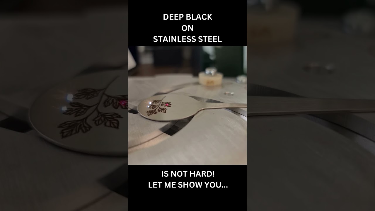 Deep Black Engrave on Stainless Steel - Fiber Laser + settings  