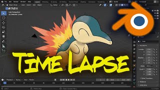 Cyndaquil Model Blender Time-lapse