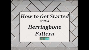 How to get started with a herringbone pattern with tile