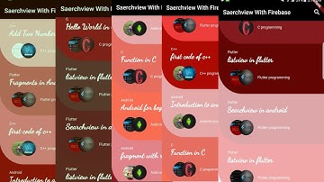 1 how to create listview with image flutter ,Custom ListView with SearchView ,listview with firebase