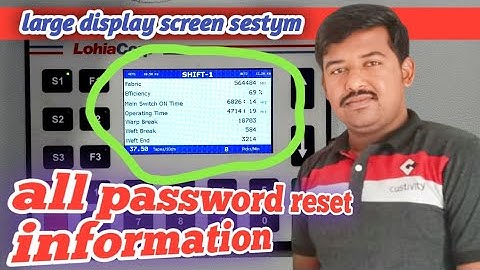 Lohia crop larze display HMI password reset information || बड़ी डिस्प्ले वाली hmi का पासवर्ड कैसे ??