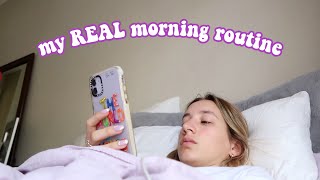 the REALEST morning routine of an average lazy person