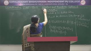 MATHEMATICS | 1st PUC | CH 02 | RELATIONS & FUNCTIONS - PROBLEMS | S06
