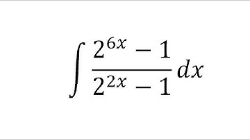 integral (2^6x -1)/(2^2x -1)dx || wbchse class 12 math SN DEY Solved integration 6