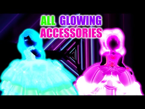 All Glow In The Dark Accessories In Royale High I Roblox Royale High Youtube - glow neon dark blue roblox logo
